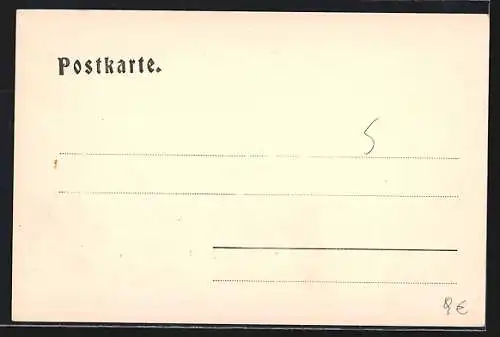 AK Gross-Gmain, Ortsansicht mit Lattengebirge