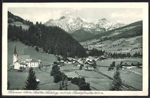 AK Filzmoos, Ortspanorama mit Bischofsmütze