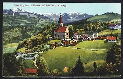 AK Dürnberg bei Hallein, Ortsansicht mit Schlenken