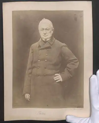 Fotografie Bonnet, Portrait Louis Adolphe Thiers, erster Staatspräsident der III. Republik von Frankreich