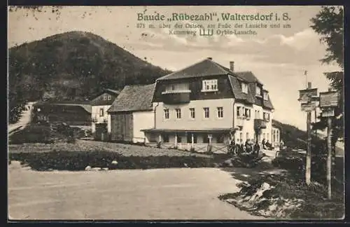 AK Waltersdorf i. S., Gasthaus Baude Rübezahl