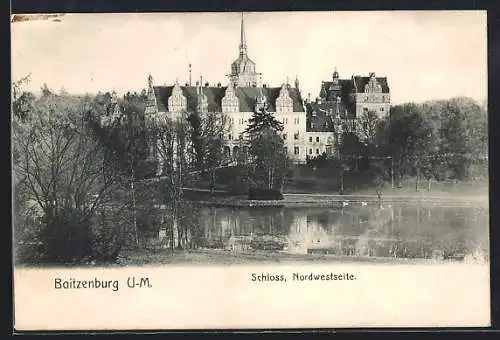 AK Boitzenburg /U.-M., Schloss Nordwestseite