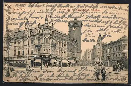 AK Cottbus, Blick nach der Spremberger-Strasse
