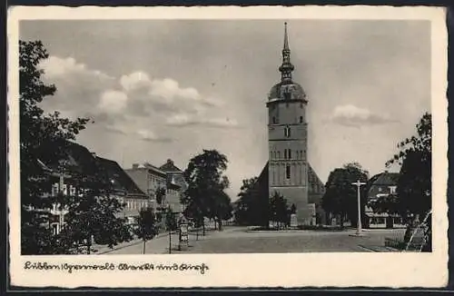 AK Lübben /Spreewald, Markt und Kirche