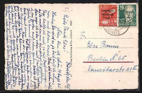 AK Lübben /Spreewald, Markt und Kirche