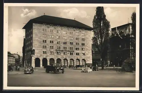 AK Nürnberg, Deutsche Reichspost am Hauptbahnhof