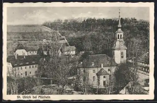 AK St. Ulrich bei Mücheln, Blick zur Kirche