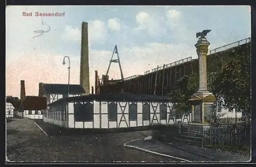 AK Bad Sassendorf, Denkmal im Ort