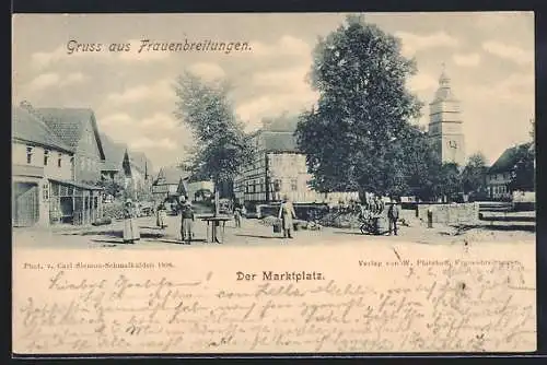AK Frauenbreitungen, Blick auf den Marktplatz