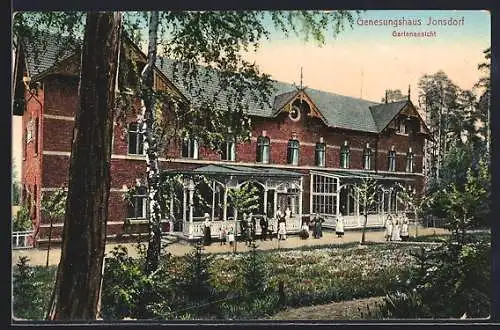 AK Jonsdorf, Gartenansicht des Genesungshauses