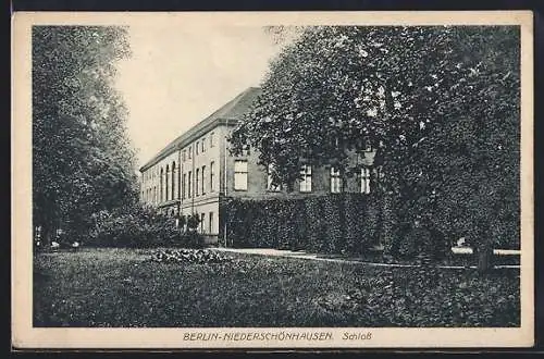 AK Berlin-Niederschönhausen, Partie am Schloss