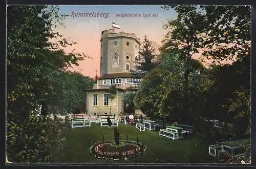 AK Rummelsberg, Gasthaus Bergschänke mit Gartenanlage