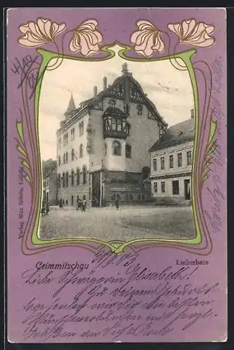 AK Crimmitschau, Partie am Lutherhaus