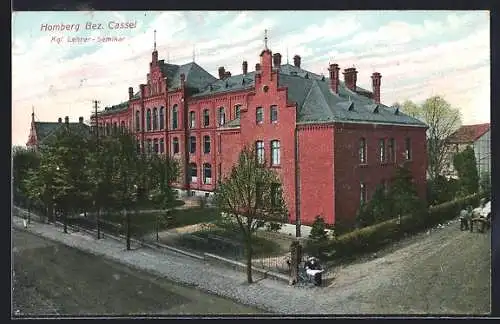 AK Homberg /Cassel, Partie am Kgl. Lehrer-Seminar