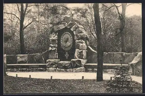 AK Duisburg, Henningdenkmal im Park