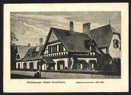 AK Holzhausen /Kirchhain, Partie am Diakonissenheim 1893- 1923