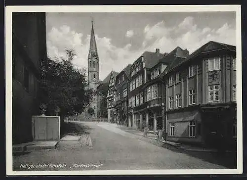 AK Heiligenstadt /Eichsfeld, Blick auf die Martinskirche