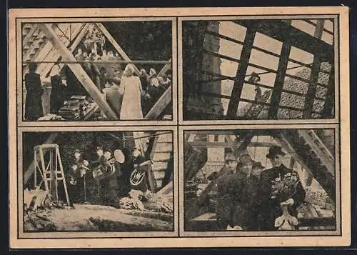 AK Berlin-Schöneberg, Richtfest der Apostel-Paulus-Kirche 1949