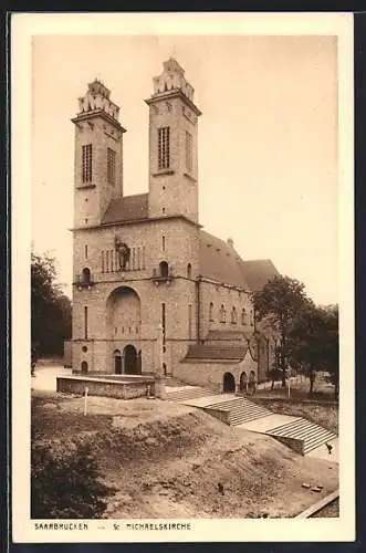 AK Saarbrücken, Aufgang zur Michaeliskirche
