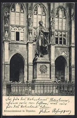 AK Dresden, Körnerdenkmal