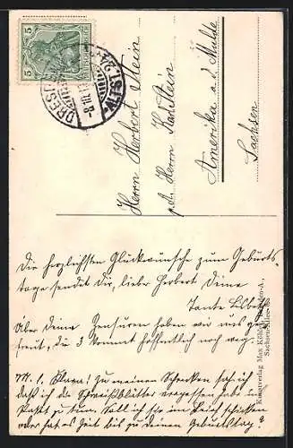 AK Dresden, Körnerdenkmal