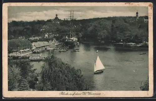 AK Berlin, Blick auf den Kleinen Wannsee