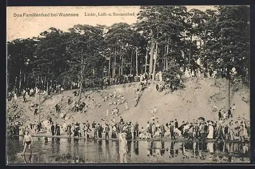 AK Berlin-Wannsee, Licht-, Luft-und Sonnenbad