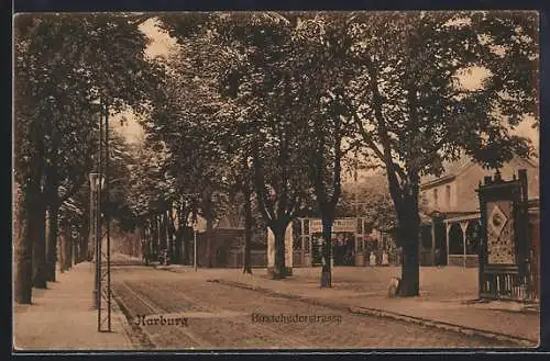 AK Harburg, Buxtehuderstrasse mit Gasthof