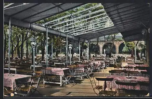 AK Berlin-Friedrichshain, Gasthaus Patzenhofer Brauerei-Ausschank, Landsberger Allee 24