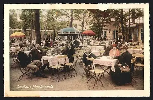 AK Leipzig, Gasthaus Napoleonstein, Bes. Joh. Ph. Bertsch