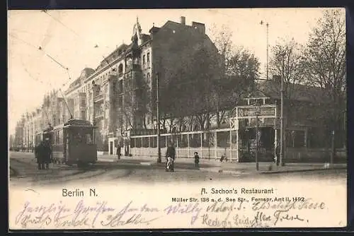 AK Berlin-Wedding, Müllerstrasse 136 Ecke Seestrasse