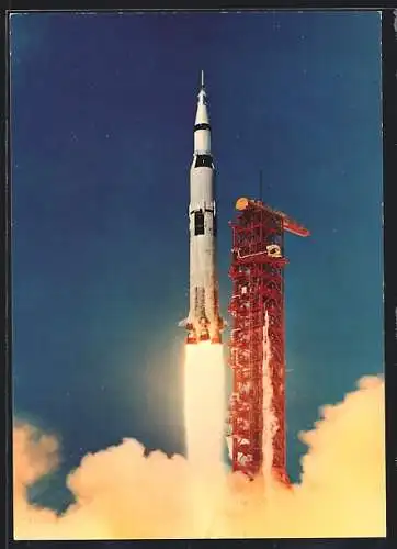 AK Start der Saturn V-Rakete zur Apollo-11-Mondmission, Raumfahrt
