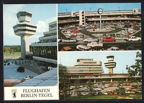 AK Berlin-Tegel, Drei Ansichten vom Flughafen