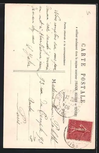 AK Kinder in einem Ballon