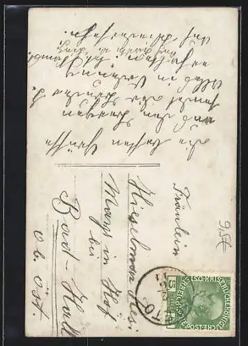 AK Dame in einem Flugzeug