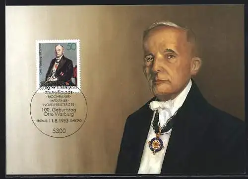 Maximum-AK 100. Geburtstag des Biochemikers Otto Warburg 1983