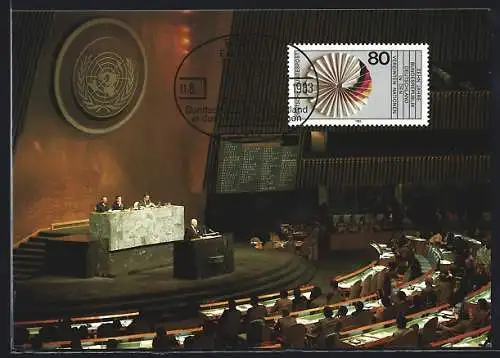 Maximum-AK Bonn, 10. Jahrestag der Aufnahme der Bundesrepublik Deutschland in die Vereinten Nationen 1983
