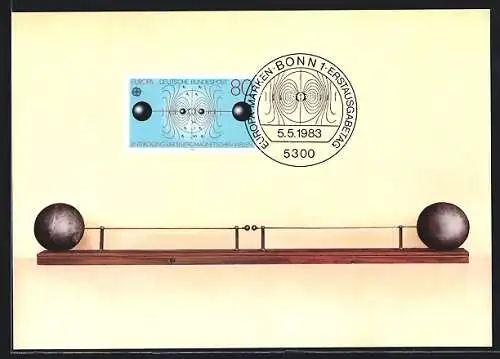 Maximum-AK Entdeckung der elektromagnetischen Wellen 1983, Oszillator von Heinrich Hertz