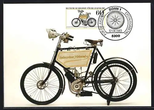 Maximum-AK Bonn, Erstausgabe für die Jugend 1983, Motorrad NSU 1901, Neckarsulmer Motorrad