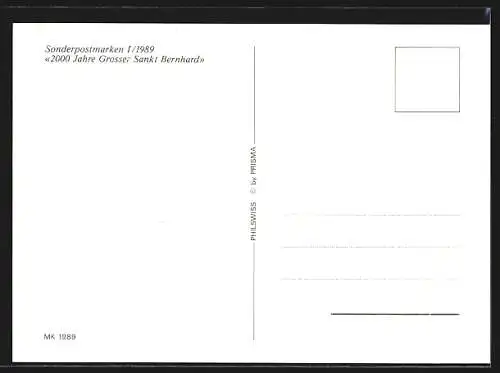 Maximum-AK 2000 Jahre Grosser Sankt Bernhard 1989