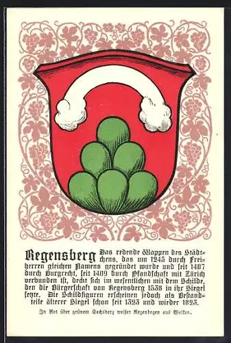 AK Regensberg, Wappen der Ortschaft