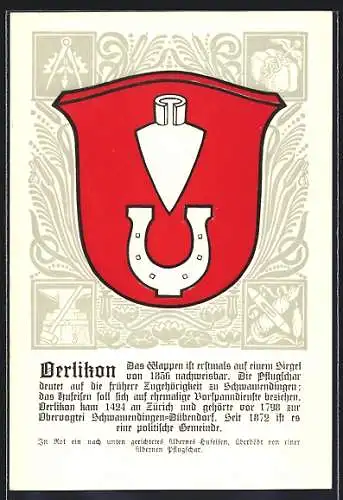 AK Oerlikon, Wappen der Gemeinde mit Erklärung