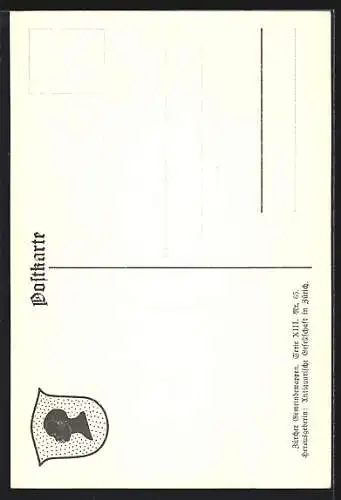 AK Oberweningen, Wappen auf Weintrauben-Ornamenten, Info-Text