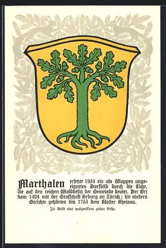 AK Marthalen, Wappen der Stadt
