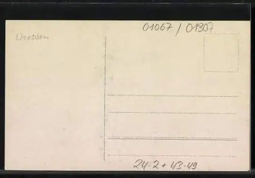 AK Dresdener Vogelwiese, abgebrannt am 2.8. 1909