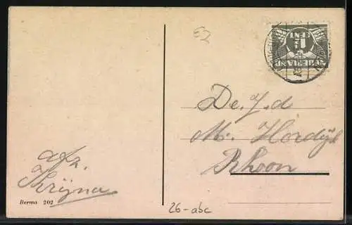 Künstler-AK sign. Adolf Gantzert: Wache in Uniform schaut einer Frau nach, Gelukkig Nieuwjaar