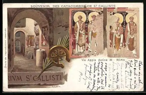 AK Roma, Catacombes de St. Calliste, Via Appia Antica