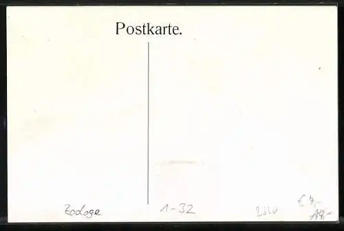 AK Zoologe Prof. Dr. Otto Zacharias, Porträt mit Hut