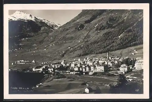 AK Airolo, Gesamtansicht mit San Gottardo aus der Vogelschau