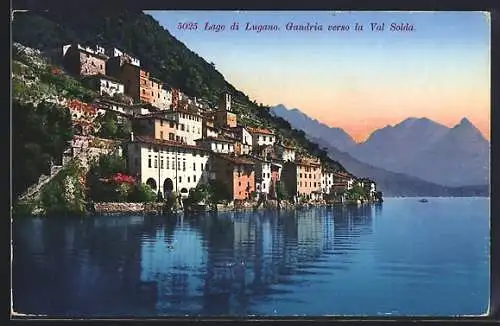 AK Gandria /Lago di Lugano, Gandria verso la Val Solda